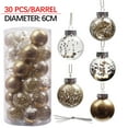 thumbnail image 2 of Christmas+Ball+Ornaments - 30Pcs Christmas Xmas Tree Bauble Hanging Home Party Ornament Decor 6cm Christmas Decorations, 2 of 7