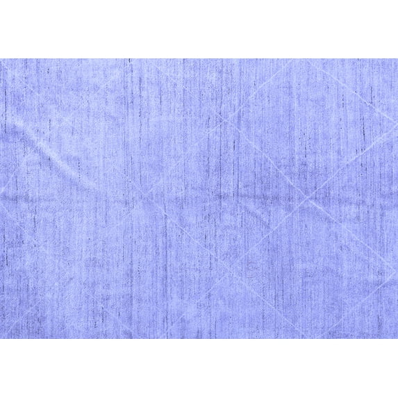 Ahgly Company Machine Washable Indoor Rectangle Abstract Blue Modern Area Rugs, 3' x 5'