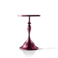 thumbnail image 5 of 24/7 Shop At Home Enric Modern Metal Accent Side Table with Round Tabletop, Living Room End Table, Metallic Chrome Purple, 5 of 10