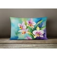 thumbnail image 2 of Carolines Treasures DAC1562PW1216 16 x 12 in. Unisex Orchids in Watercolor Fabric Decorative Pillow, 2 of 4