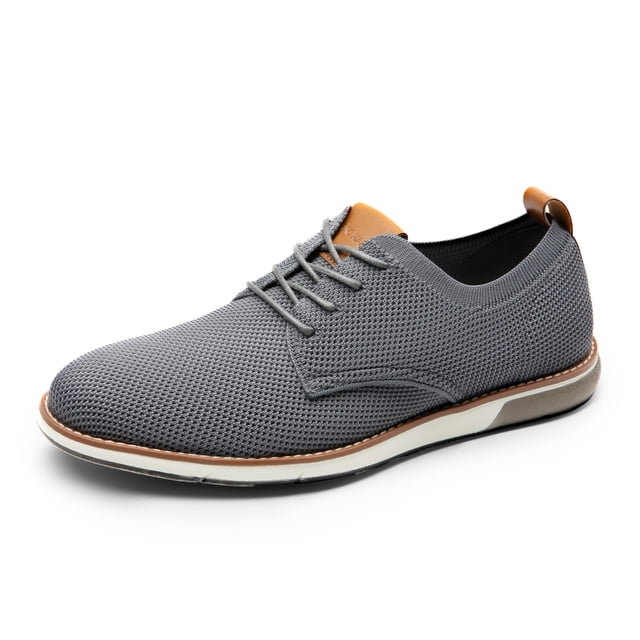 Zapatos Oxford Casual de Vestir para Hombre Bruno Marc Talla 9 Gris