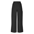 thumbnail image 3 of Plebaso Wide Leg Pants Womens Loose Drawstring Casual Pants Lightweight Plain Trousers with Pockets, 3 of 6