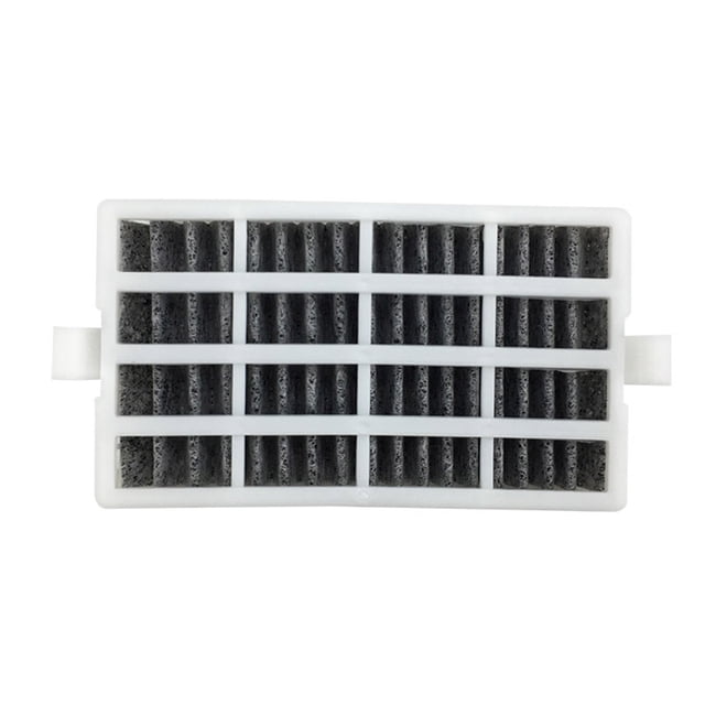 Whirlpool W10311524 Refrigerator Air Filter Replacement, Paper & Active Carbon Odor Reducing Filter, Black & White, 3.30x1.81x0.55in, Optional 1/2/4 Pcs Pack, Compatible with Whirlpool Fridges for