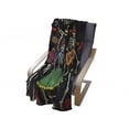 thumbnail image 4 of Skeleton Soft Flannel Fleece Throw Blanket, Dia de los Muertos Fiesta Themed Image with Sugar Skulls and Mexican Elements, Cozy Plush for Indoor and Outdoor Use, 50" x 70", Multicolor, by Ambesonne, 4 of 6