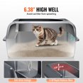 thumbnail image 2 of 6 Inch Deep Cat Litter Box with Odor Control and Built-In Filter, 2 of 6