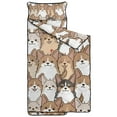 thumbnail image 2 of Corgi Crowd Toddler Nap Mats for Kids Preschool,Sleeping Mat Bag or Kids,Toddler Sleeping Bag,Toddler Nap Mat or Daycare, 2 of 6