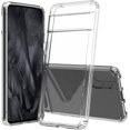 thumbnail image 1 of GHSDFBB Google Pixel 8 Pro Case, Silicone Soft TPU Bumper and Transparent Hard PC Case Anti-Scratch Shockproof Camera Protective Slim Lightweight Cover/Coque for Google Pixel 8 Pro 5G -Clear, 1 of 7