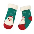 thumbnail image 2 of CPNG Toddler Girls Boys Fuzzy Christmas Socks with Grips Cotton kids Anti Skid Thermal Warm Slipper Fleece Slipper Socks Baby Winter Non Slip Fuzzy Sock, 2 of 4