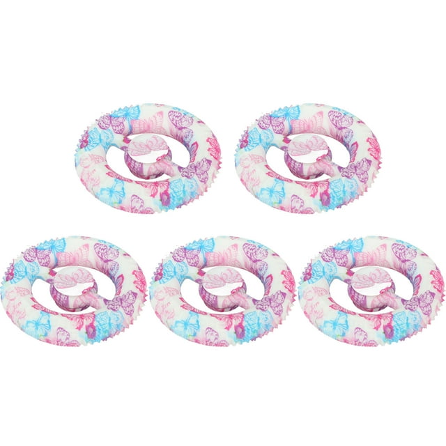 Poignée 5 Pcs Ronde Poignée de Main Jouet en Silicone Imprimé Entraîneur de Doigts pour Entraînement de Réadaptation Maison