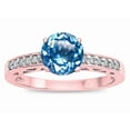 thumbnail image 3 of Star K � Round 7mm Genuine Blue Topaz Channel Set Engagement Promise Ring, 3 of 9