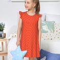 thumbnail image 4 of Balery Salmon Fish Meat Camisón de princesa para niñas, pijama de algodón con mangas abullonadas, suave y bonito.-X-Large, 4 of 6