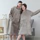 thumbnail image 5 of Sweat Capuche Femme Moyenne Longue Sherpa Peluche Grande Poche Frontale Sudadera con capucha Aux Adultes, Hommes, Femmes, Adolescents Super Doux, Chaud Et Conforta, 5 of 5