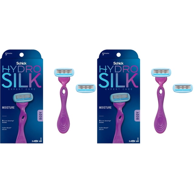 Razor Schick Hydro Silk para mujer con 2 recambios de cuchillas (x2)