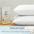 thumbnail image 3 of California Design Den 100% Cotton Pillowcases, Pillow Case Set of 2, Luxury 400 Thread Count Sateen Pillowcases, Match with Our 400 Thread Count Sheets, 3 of 8