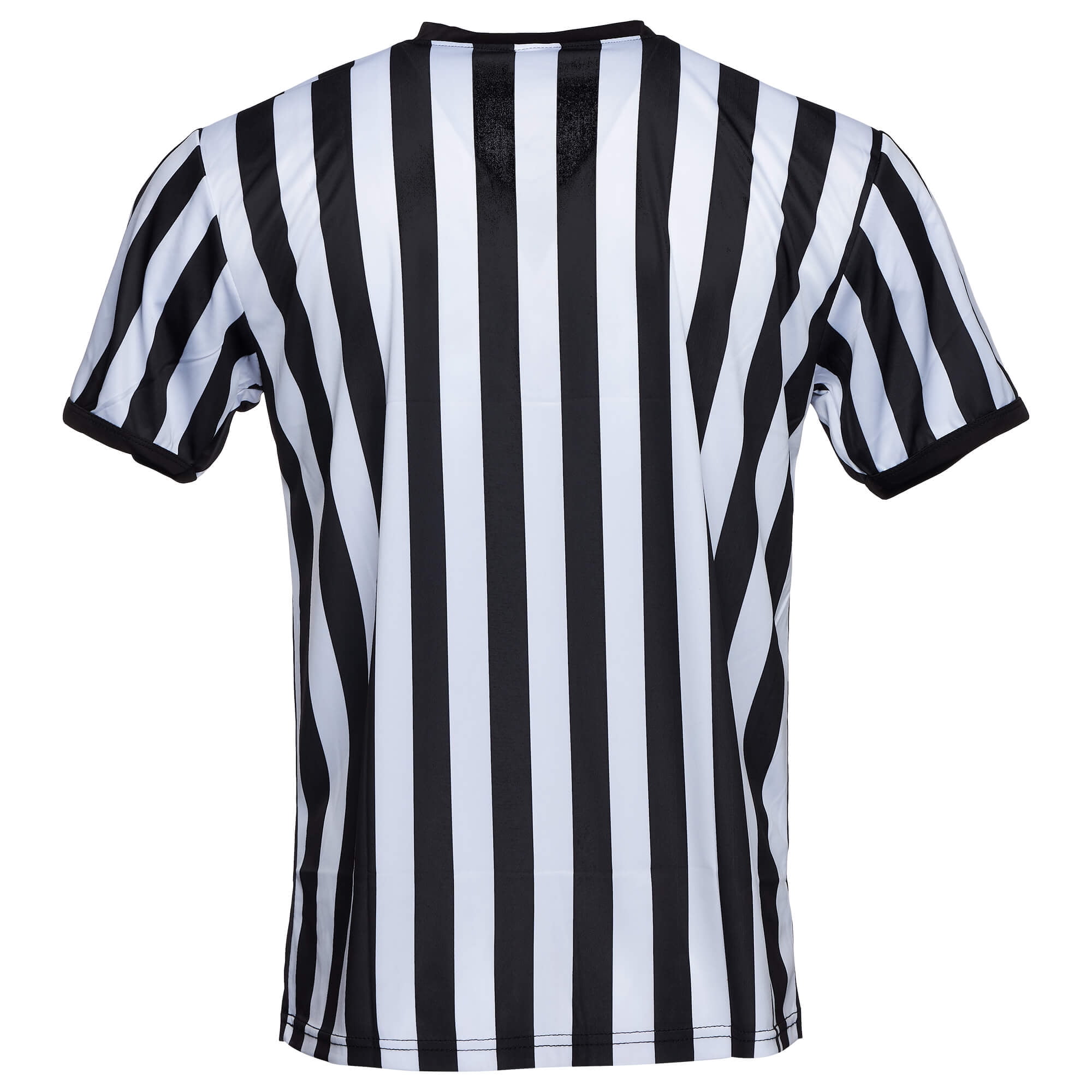 Crown Sporting Goods Mens Official Striped Referee/Umpire V-Neck Jersey 