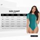 thumbnail image 5 of Fotbe Teal Color Body de Mujer con Cuello Redondo y Mangas Cortas, Sin Mangas Ajustado, Suave, Cómodo y Básico-X-Large, 5 of 7