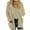 Beige, variant on Womens Winter Coats Fall Sweaters for Women 2025 Women Hooded Sweater Coat Winter Warm Wool Zipper Coat Long Sleeve Outwear