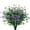 Purple, variant on Monebena 6 PCS Outdoor Faux Plants UV Resistant Faux Bushes Plastic Artificial Flowers Fake Outdoor Plants for Home Garden Decor M01