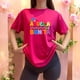 thumbnail image 3 of Letras Playera Blusa Con Estampado De La Abuela Mas Bonita Ropa Para Mujer Color Fucsia Talla Chica Marca Emil SaEs, 3 of 4