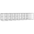 thumbnail image 3 of vidaXL Chenil Extérieur pour Chien en Acier avec Toit 19,36 M2, 3 of 4