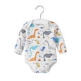 thumbnail image 2 of Emy Dola 2-Pack Baby Girls Long Sleeve Bodysuit Onesies 100% Cotton Newborn Boys Romper 0-24 Months Infant Summer Spring Clothes, 2 of 7
