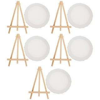 5 Sets of Mini Canvas and Easel DIY Mini Easel Desktop Easel Stands Mini  Picture Display Stands