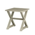 thumbnail image 4 of AENKYO Vintage End Table - Farmhouse Side Table with X-Shape Base & Large Top for Bedroom & Living Room, Antique Gray, 4 of 6