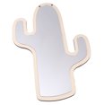 thumbnail image 2 of Espejo de madera decorativo con forma de cactus TOYMYTOY, seguro, para decorar la habitación de los niños (caqui), 2 of 6