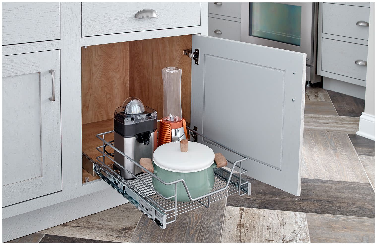 Closetmaid Single Tier Cabinet Pull Out Basket Walmart Com Walmart Com