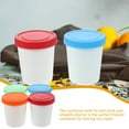 thumbnail image 4 of EIGTHTAIL 4 Pcs Ice Cream Cup Dessert Cups Freezer Silicone with Lid Container Condiment Containers Freezing Yogurt Round, 4 of 6