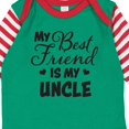 thumbnail image 4 of Inktastic My Best Friend is My Uncle with Hearts Boys or Girls Long Sleeve Baby Bodysuit, 4 of 5