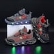 thumbnail image 2 of Boys Led Casual Sneakers Spiderman Outdoor Shoes Kids Light-up Non-slip Shoes For Spring And Autumn, 2 of 5