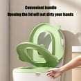 thumbnail image 4 of Waterproof Toilet Seat Cover Mat | Eva Material Soft Comfortable Cushion | Non-Slip Adsorption Design | Easy to Clean Washable | Green Bathroom Toilet Mat 40X38Cm, 4 of 6