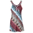 thumbnail image 2 of Vestido Floral sin Mangas Casual para Playa Corto De Moda para Mujeres SG Soledad Vestido impreso ocasional de las mujeres, 2 of 10