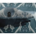 thumbnail image 3 of oneOone Viscose Chiffon Fabric Stripe|Bird & Monkey Ikat Printed Fabric 1 Yard 42 Inch Wide, 3 of 3