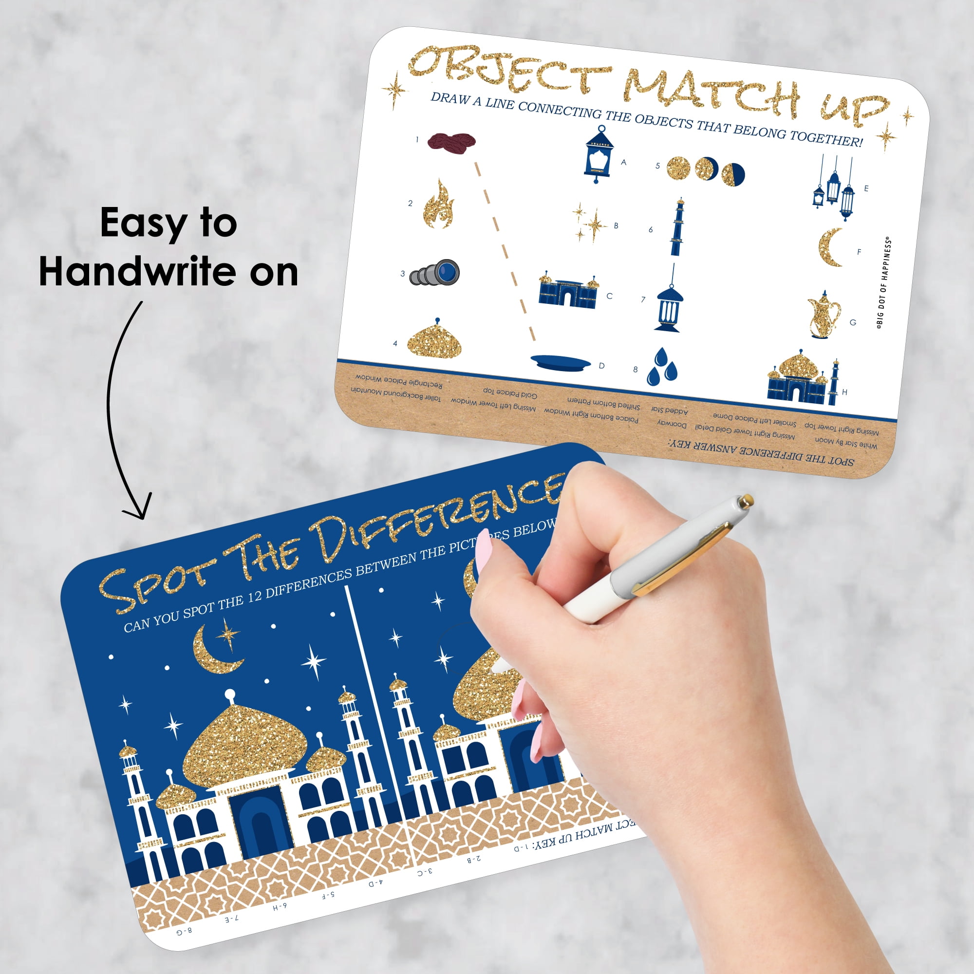 Ramadan & Eid Mubarak Kids Stickers - 16 Sheets, 256 Total Stickers, Party Favors & Crafts