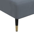 thumbnail image 5 of vidaXL Chaise Longue en Velours Gris Foncé, 5 of 5