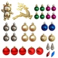 thumbnail image 1 of Naiovety Juego de adornos navideños de ABS, 30 Uds., conjunto de joyas de árbol para decoración festiva, decoraciones para árboles de Kits de decoración para fiestas vistoso, 1 of 6