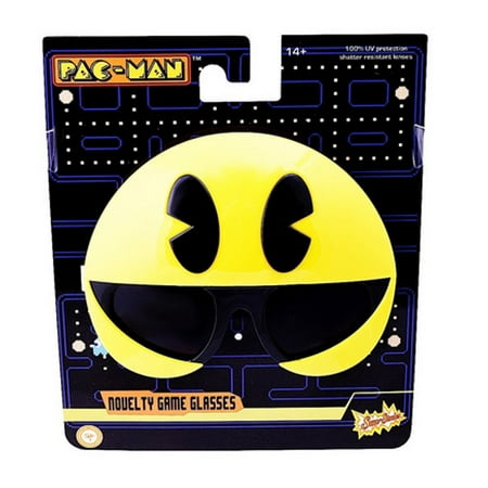 Yellow Pac Man Officially Licensed Sun-Staches Video Game Nintendo