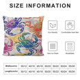 thumbnail image 5 of Sea Animals Fluffy Throw Pillow Cushion Cover, Crabs in Lively Colors Graphic Oceanic Animal Lobster Underwater Wildlife, Decorative Square Accent Pillow Case,, Multicolor, 5 of 5