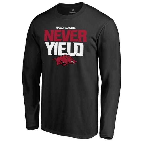 Men's Black Arkansas Razorbacks Hometown Collection Long Sleeve T-Shirt