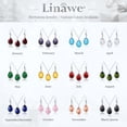 thumbnail image 6 of Linawe Imitation Diamond Crystal Costume Jewelry Set for Women, Silver, Peridot Green, 6 of 6