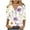 D Multicolor, variant on YUGYXL Plus Size Tshirts for Women 3/4 Length Sleeve Tops Cute Flower Graphic Tees Fashion V Neck Soft Comfy Shirts Sales Multicolor XXL