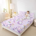 thumbnail image 4 of Homewish Kawaii Unicorn 4pcs Bed Sheets for Kids Children,Dreamy Princess King Sheets,Cartoon Rainbow Magical Horse Super Cozy Sheet Set,Ultra Soft Home Decor, 4 of 7