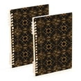 thumbnail image 2 of Noble Flower Pattern Notebooks 1-subject Journal 60 Sheets A5 College Ruled Paper Detachable Ring 8.3"x5.7", 2 of 8