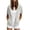 White, variant on Women Everyday Short Sleeve Zip Hoodie Casual Fleece Lined for Walking Dog Quick Errands