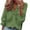 Army Green, variant on Scyoekwg Fall Fashion for Women Long Sleeve Tops V-Neck Ruffle Dressy Comfy Shirts Solid Color Fall Clothes Vintage Casual Loose Lightweight Blouses (Wine,L)