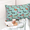 thumbnail image 5 of Kdxio Cotton Pillow Cases 16"x24" Pillowcases,Soft and Breathable Bedroom Pillow Cases-Christmas Dachshund, 5 of 8