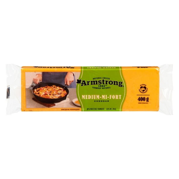 Armstrong fromage cheddar mi-fort 31% M.G. 400 G