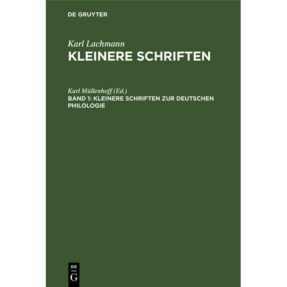 Kleinere Schriften Zur Deutschen Philologie, (Hardcover)